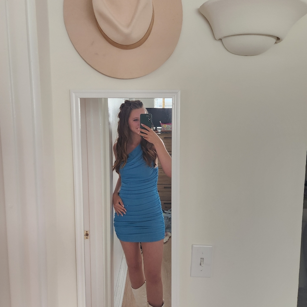 princess polly one shoulder mini dress